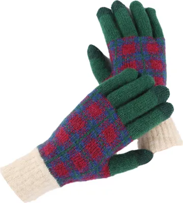 Produktbild von Winter-Touchscreen-Handschuhe mit Blumendruck halten warm, für Damen und Herren