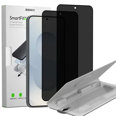 Produktbild von 2-Pack Samsung S25 Displayschutzfolie Privacy - Gehärtetes Glas | [Automatische Installation] - Blasenfrei