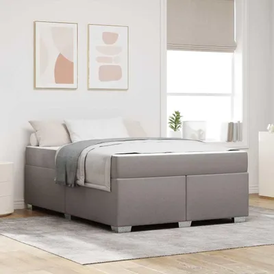 Obrázok produktu pre Maison Exclusive – Rám postele, farba taupe, rozmer 160 x 200 cm, látka
