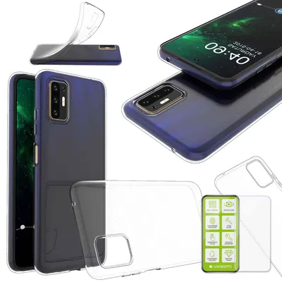 Image de Coque fine en silicone et TPU pour HTC Desire 21 Pro + étui transparent en verre H9 pour téléphone portable
