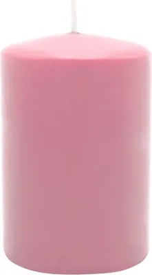 Produktbild von Stumpenkerze aus Paraffin, Antikrosa, WENZEL, 80/60 mm, Brenndauer ca. 22h, selbstverlöschend