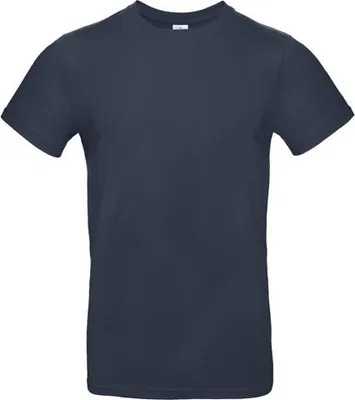 Zdjęcie produktu dla Koszulka męska, krótki rękaw - B&C #E190 - navy - rozmiar 5XL