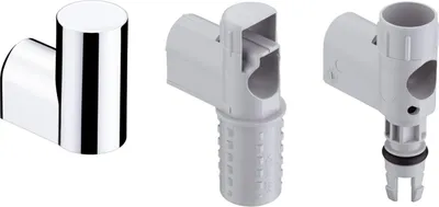 Produktbild von hansgrohe Wandstütze mit Abdeckung für Wandstange Unica'D satinox