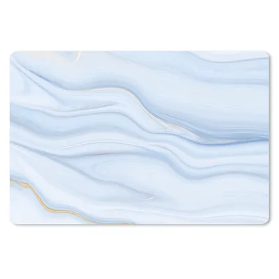 Produktbild von MuchoWow® Schreibtischunterlage Marmor - Welle - Blau - Muster - Marmoroptik - Pastell 60x40 cm - XXL Mauspad - Großes Mauspad