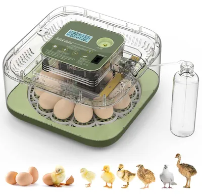 Produktbild von Zimilo Digitaler Inkubator mit automatischer Temperatur- und Feuchtigkeitskontrolle, Eierwender, LED Schierlampe, Brutmaschine mit Countdown