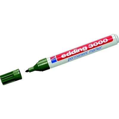 Produktbild von Permanentmarker edding 3000 olivgrün