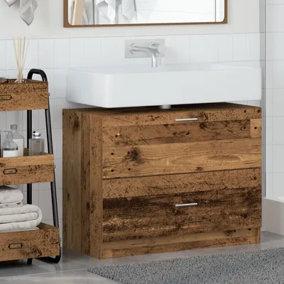 Produktbild von Möbel Waschbeckenschrank Altholz 78x37x59 cm Holzwerkstoff - Badezimmer 868830
