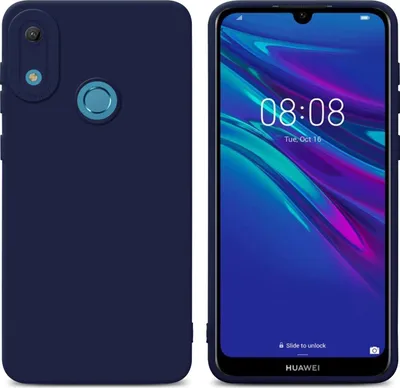 Obrázek produktu pro Cadorabo Case for Huawei Y6 2019 Protective Cover in Blue TPU Silicone Etui Case Kryt mobilního telefonu