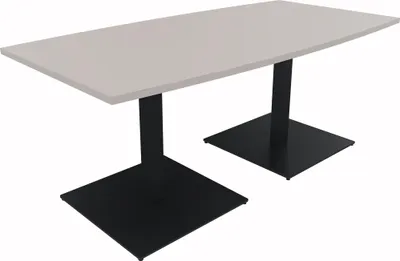 Produktbild von Bespr.ti. Tonneau Tellerfuß Quadrat B1800xT800/900xH720 an/Lichtgrau