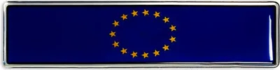 Immagine prodotto di Adesivo 3D bandiera Europa HQ, 27x110 mm