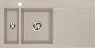 Produktbild von Flächenbündige Spüle MERA 100 F Fango Becken links - Handbetätigung