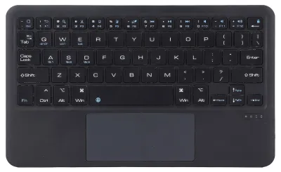 Obrázok produktu pre Bezdrôtová prenosná klávesnica s nožnicovým mechanizmom a touchpadom pre Android, OS X a Windows – čierna