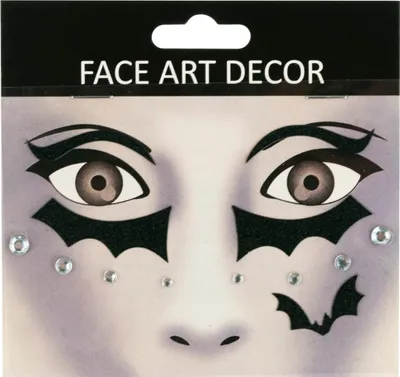 Zdjęcie produktu dla Tg66288 Naklejki Na Twarz Makijaż Make Up Halloween 3D Kryształki