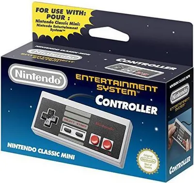 The image shows the retail packaging for a Nintendo Classic Mini: NES Controller.