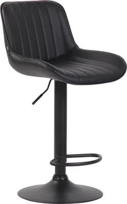 Produktbild von Barhocker Lentini Kunstleder schwarz schwarz
