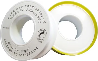 Zdjęcie produktu dla Haas ALLGAS-PTFE-Gewindedichtband , DIN-DVGW "FRp"