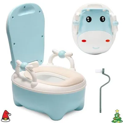 Produktbild von Famanu Babytöpfchen mit Spritzschutz - Blau/Rosa