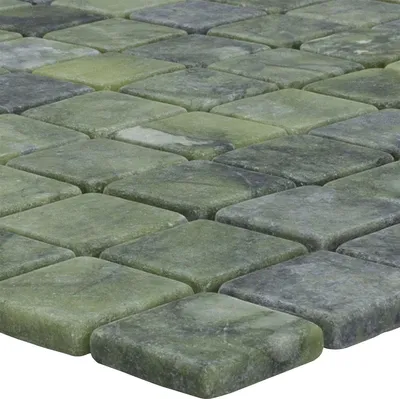 Produktbild von Marmor Naturstein Mosaik Fliesen Valendria Verde Grün