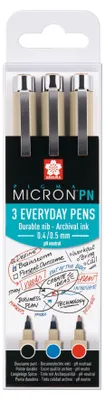 Immagine prodotto di SAKURA POXSDKPN3A Fineliner Pigma Micron PN ufficio set da 3