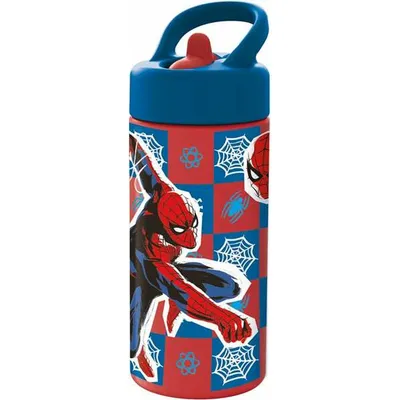 Produktbild von Stor 410ml PLAYGROUND FLASCHE | SPIDERMAN ARACHNID GRID