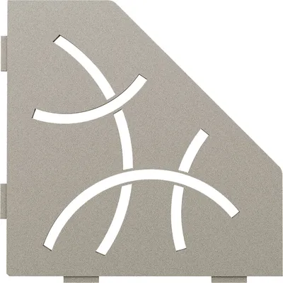 Produktbild von Schlüter SES2D6TSSG-E-S2 Ablage Curve 75x195x195x75mm Steingrau
