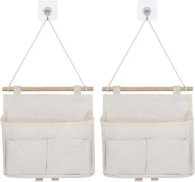 Produktbild von Wasserdichter Hängeorganizer 2fach Holz Bad