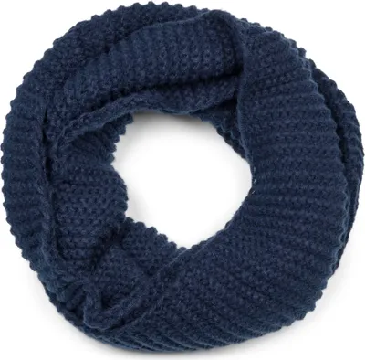 Produktbild von styleBREAKER Uni Strick Loop Schal Einfarbig mit Wellenmuster, warmer Winter Strickschal, Schlauchschal 01018169