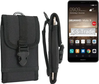 Produktbild von K-S-Trade Handyhülle kompatibel mit Huawei Mate 9 Gürteltasche Holster Handytasche Gürtel Tasche Schutzhülle Robuste Handy Schutz Hülle Tasche