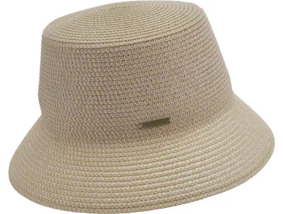 Seeberger Papierstroh Mix Fischerhut in beige