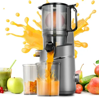 Produktbild von Sapzentrifuge – Entsafter – Kaltentsafter – Fruchtsaftpresse – Gemüsesaftpresse – Extra breite Einfüllöffnung (135 mm)