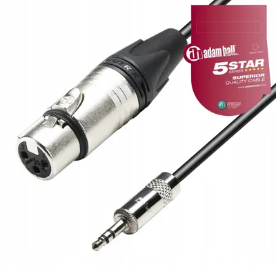 Productafbeelding van Adam Hall K5MYF microfoonkabel, XLR naar tulp (Cinch), 3 meter