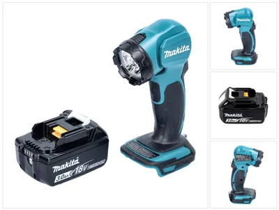 Image de Makita DEADML815F1 Lampe LED sans fil 160lm 14,4 - 18V + 1x Batterie 3,0Ah - sans chargeur