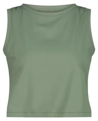Immagine prodotto di CMP canotta corta da donna in poliammide elasticizzata con tecnologia Dry-Function, verde, taglia 40