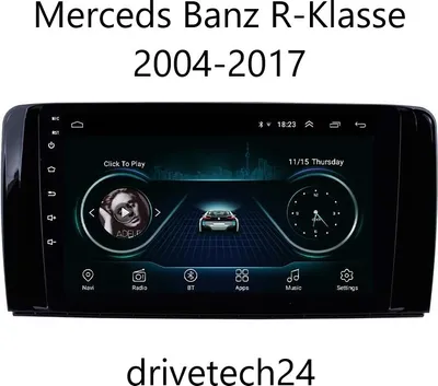 Produktbild von 9" Android 10 Autoradio GPS NAVIGATION für Mercedes Benz R-Class 4GB 64GB ROM