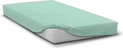 Produktbild von Spannbettlaken Microfaser 160 x 200 cm, 30 cm Steghöhe, Wassergrün