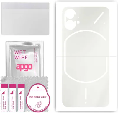 Produktbild von apgo Rückseite Schutzfolie, Matt, kompatibel mit Nothing Phone 1, Hinten Hydrogel-Displayschutzfolie mit Positionierhilfe, kratzfest, einfache Montage