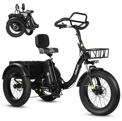 Produktbild von Elektrisches Lasten Dreirad - T302 Pro - 250W Nabenmotor - 48V 20,8Ah Lithium-Akku - Reichweite 50–80 km - Bis 25 km/h - Klappbar Zweisitzig