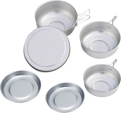 Produktbild von Camping-Teller und Schuesseln-Sets, Rucksackreisen, Picknick, Kochschuessel, ultraleicht