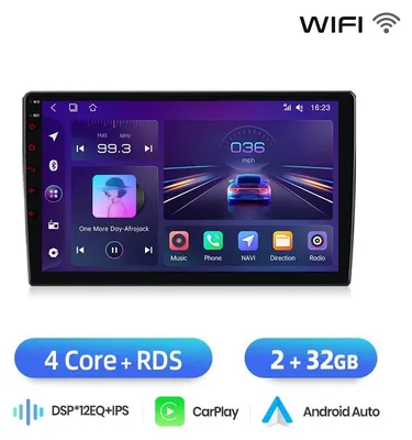 Obrázok produktu pre Autorádio s navigačným systémom – 9-palcový dotykový displej – Bezdrôtové pripojenie CarPlay a Android Auto
