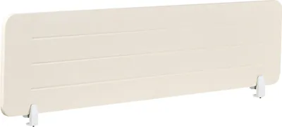 Zdjęcie produktu dla BELIANI Przegroda na biurko jasnobeżowa PET tapicerowana 160 x 40 cm ekran akustyczny z zaciskami do domowego biura