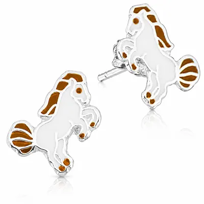 Produktbild von LUISIA Ohrstecker "Pferd" E-15084 - 925 Sterling Silber
