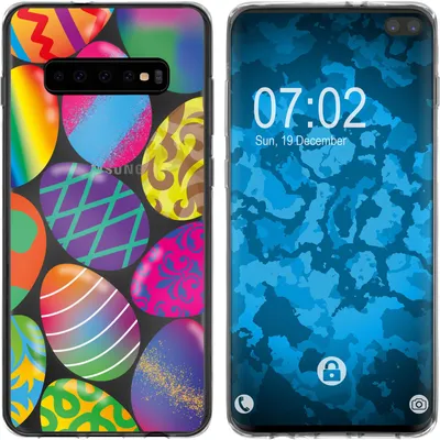 Produktbild von PhoneNatic Case kompatibel mit Samsung Galaxy S10 Plus Silikon-Hülle Ostern M3