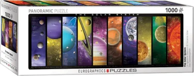 Immagine prodotto di puzzle panoramico da 1000 pezzi Il sistema solare