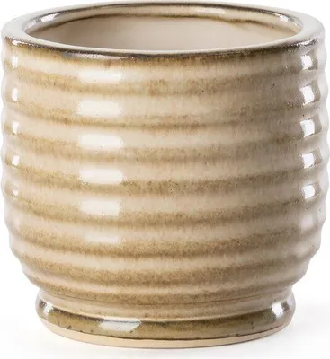 Zdjęcie produktu dla Doniczka osłonka ceramiczna NASTIA 12X11 jasnobrązowa x2