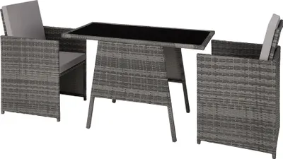 Obrázok produktu pre TecTake 403097, Šedá, 2 sedadlo/sedadiel, dospelí a deti, Chlapec / dievča