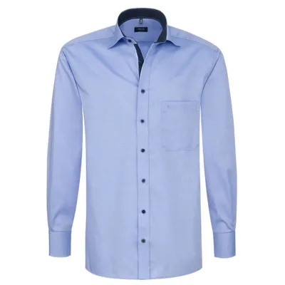Image de Eterna - Comfort Fit - Chemise sans repassage à manches longues pour hommes (65cm) dans différentes couleurs, fine Oxford/ Pinpoint (8100 E137)