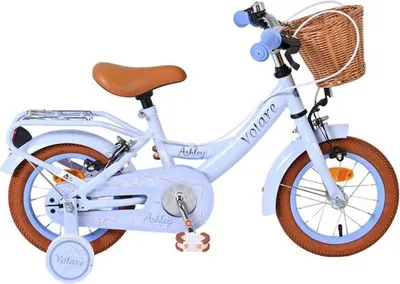 Produktbild von Volare Ashley Kinderfahrrad - Mädchen - 12 Zoll - Pastellblau - Zwei Handbremsen