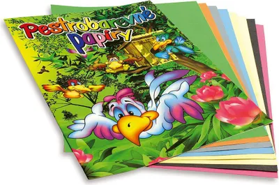 Obrázek produktu pro Barevné papíry - nelepicí / 8 listů