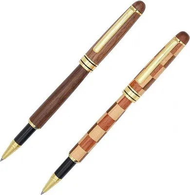 Produktbild von Famanu Rollerball-Pen Set 2 Stück - Handgefertigte Holzstifte