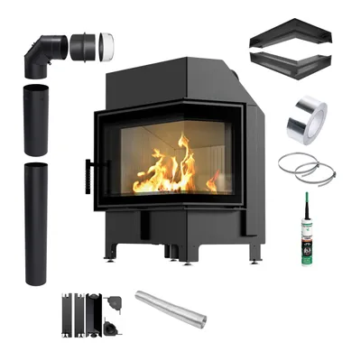 Produktbild von Kamin KRATKI ZIBI ECO 9,9 kW Ø 180 rechteckig